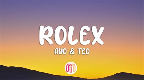 rolex lyrics video|rolex lyrics youtube.